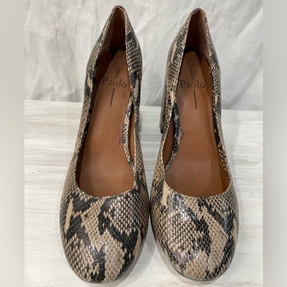 PAOLO SNAKESKIN WOMENS HEELS